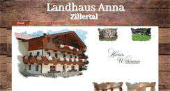 Desktop Screenshot of landhaus-anna.at